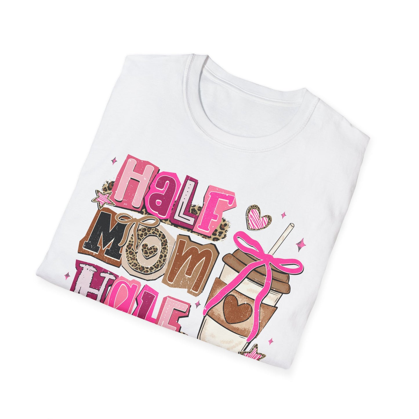 Half Mom Half Coffee Shirt |Funny Mom tee | Coffee lover gift