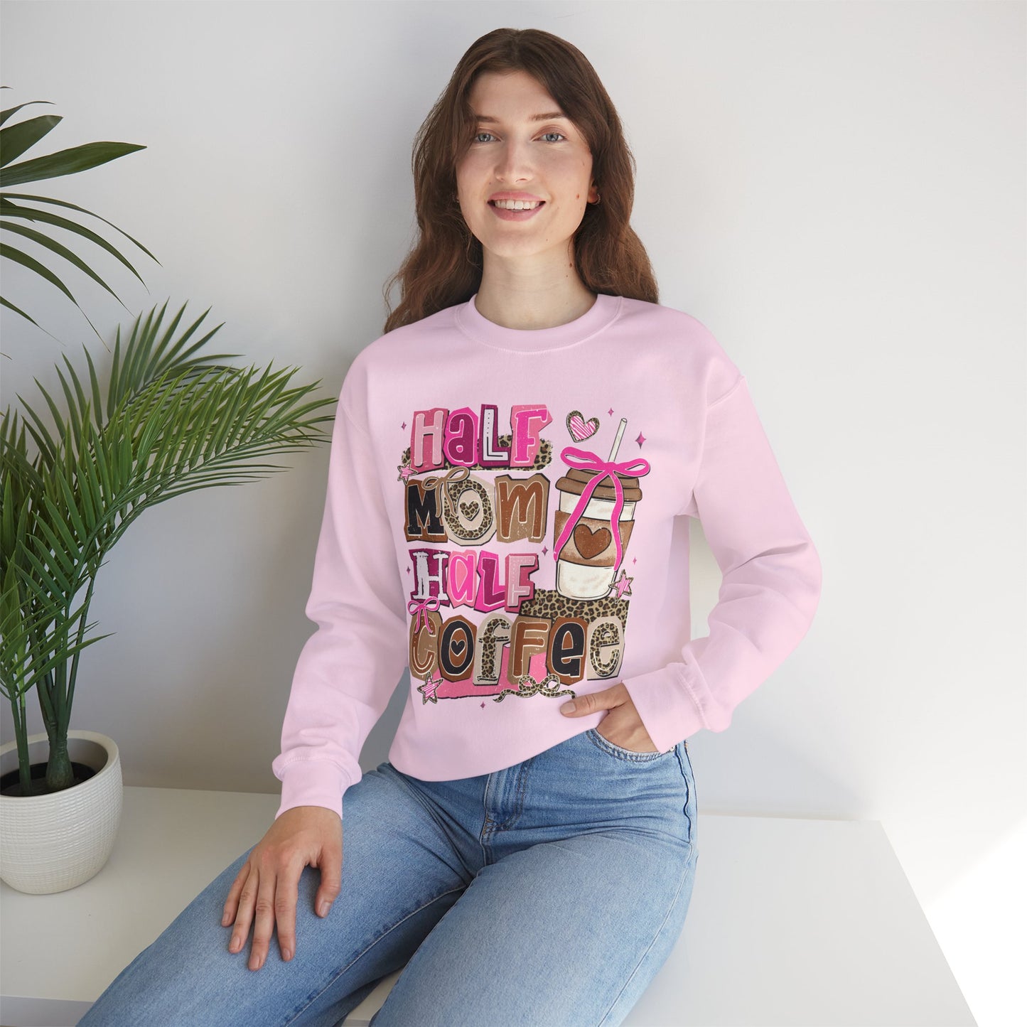 Half Mom Half Coffee Sweatshirt