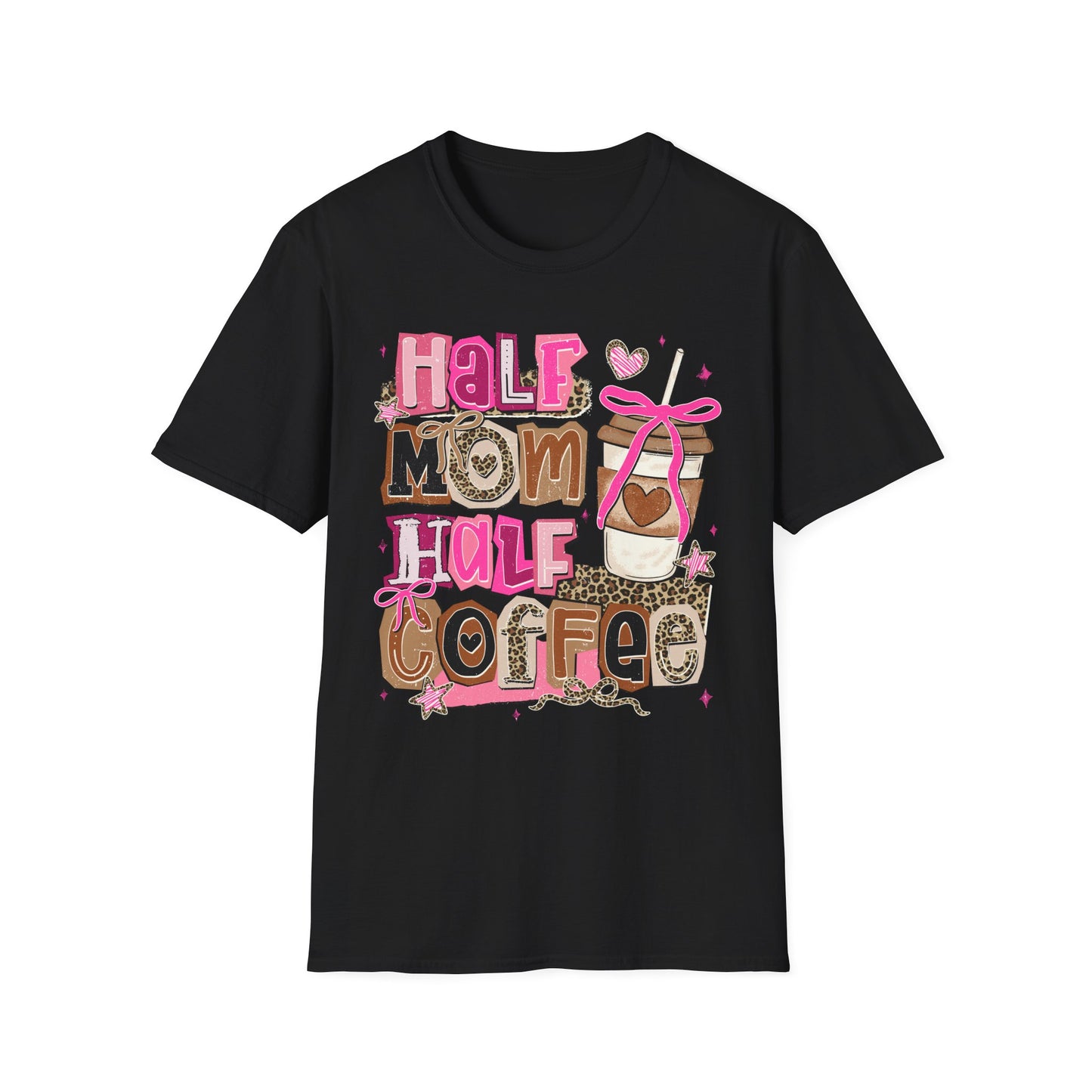 Half Mom Half Coffee Shirt |Funny Mom tee | Coffee lover gift