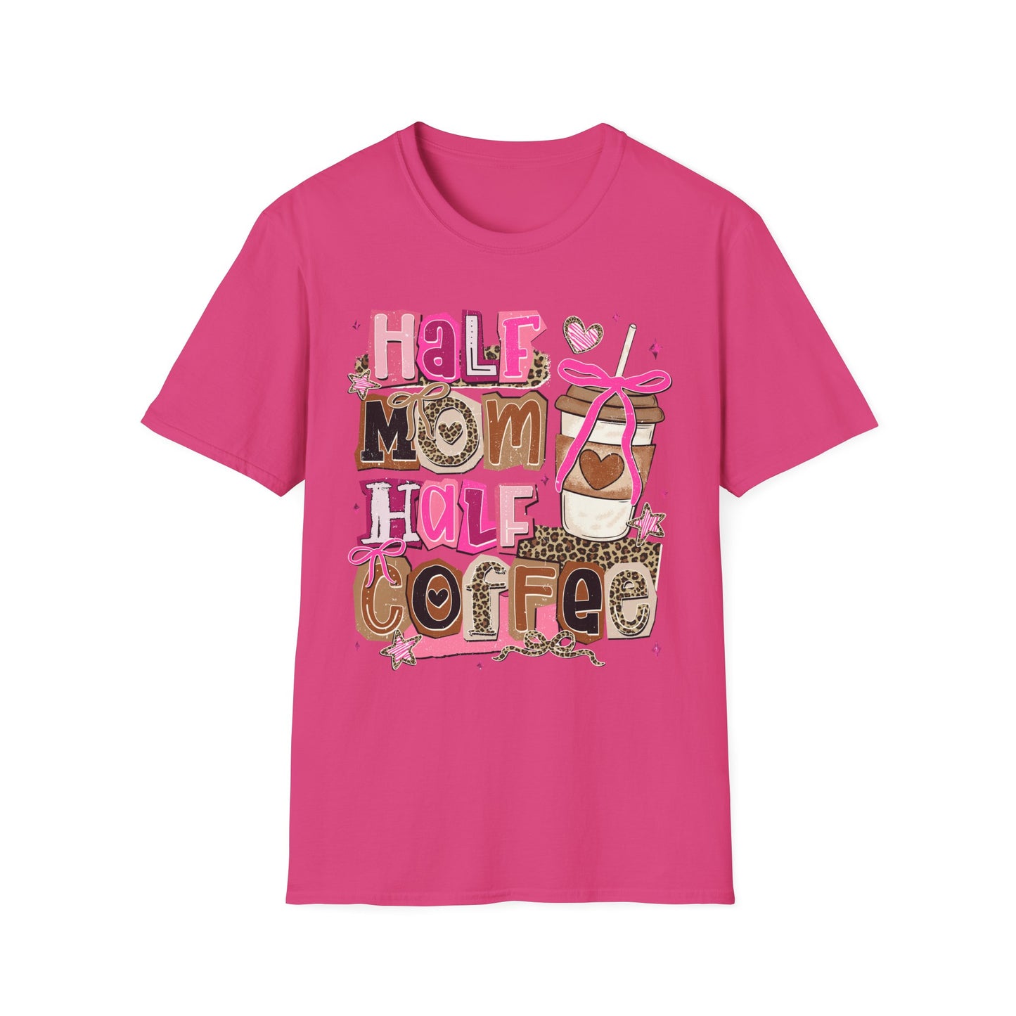 Half Mom Half Coffee Shirt |Funny Mom tee | Coffee lover gift