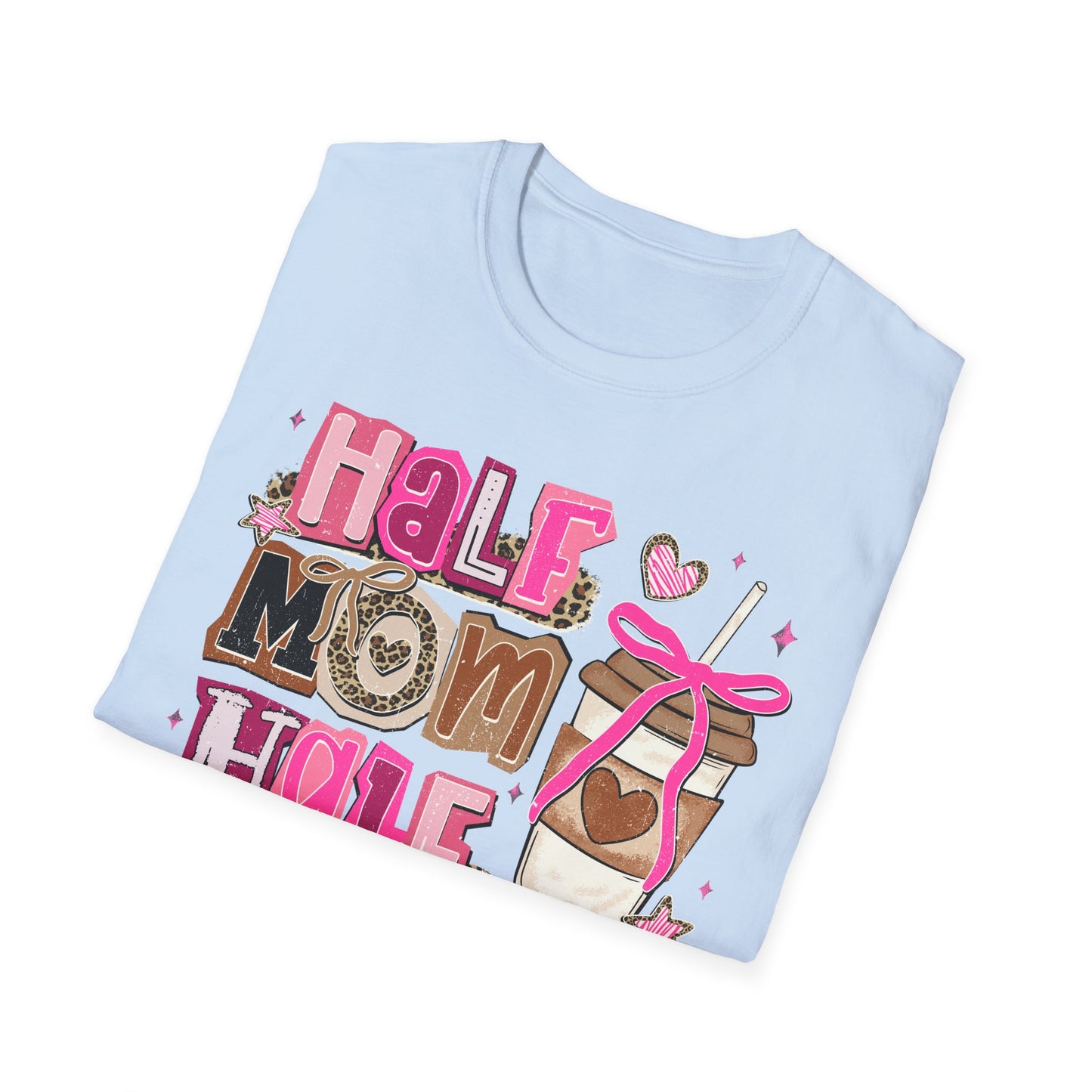 Half Mom Half Coffee Shirt |Funny Mom tee | Coffee lover gift