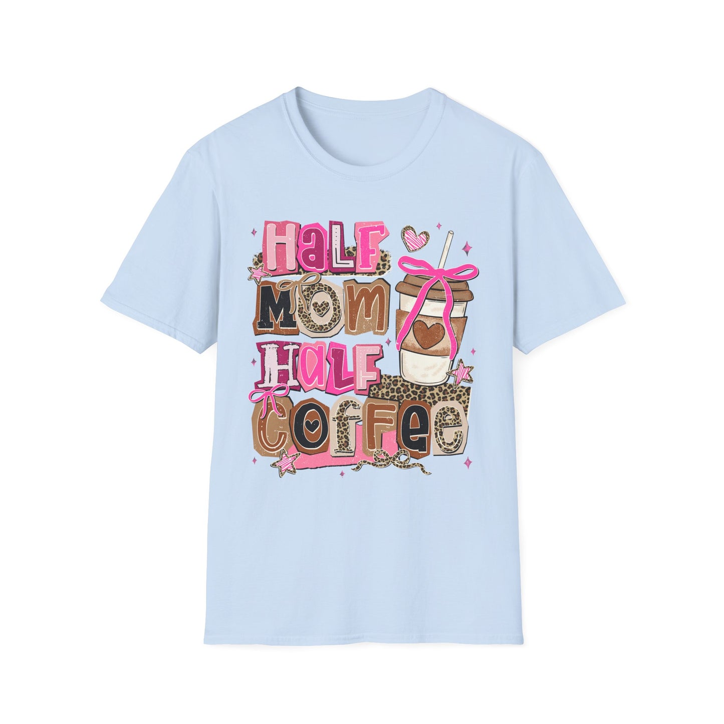 Half Mom Half Coffee Shirt |Funny Mom tee | Coffee lover gift