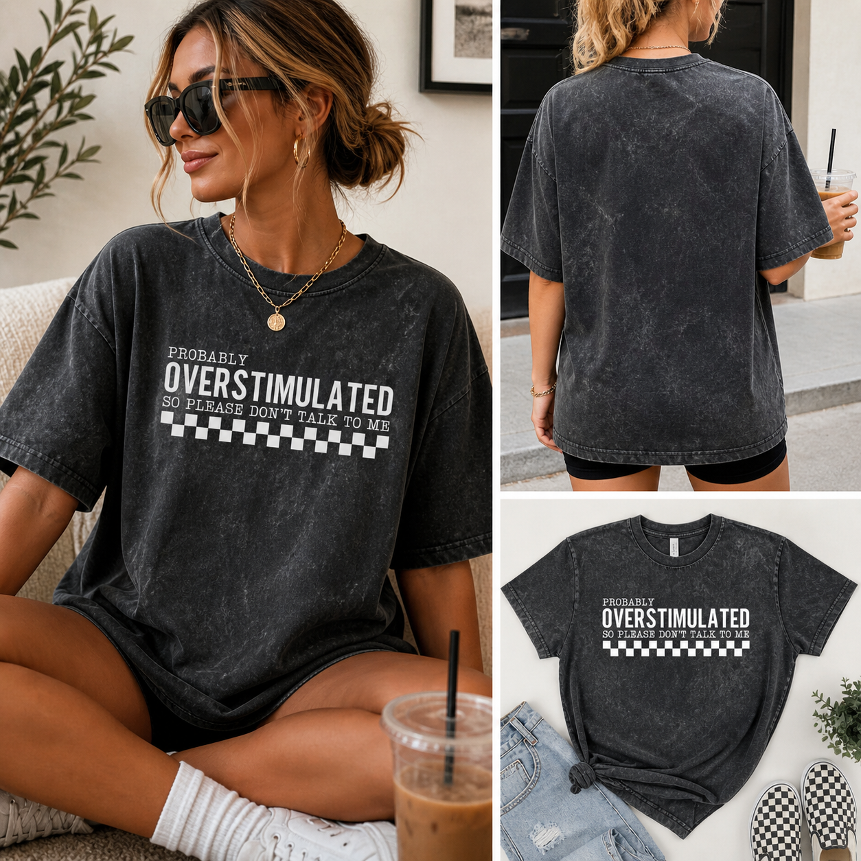 Dont talk to me- Vintage Crewneck Tee