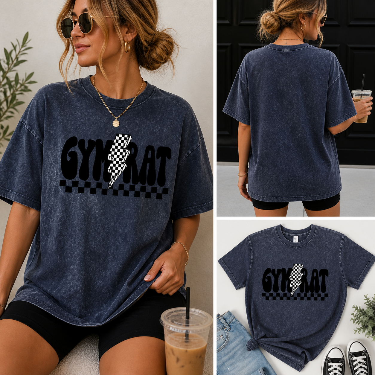 GYM Rat Vintage Crewneck Tee