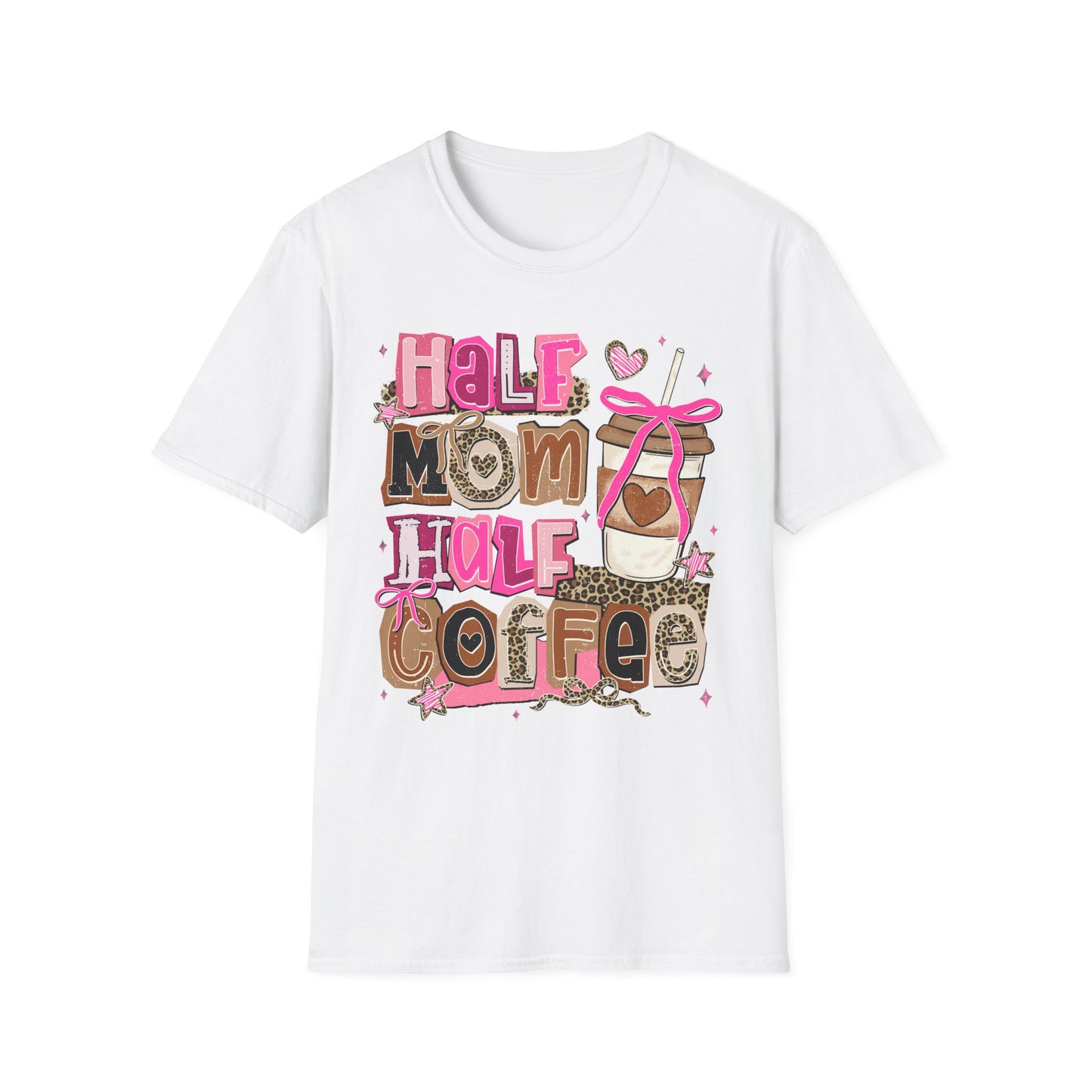 Half Mom Half Coffee Shirt |Funny Mom tee | Coffee lover gift