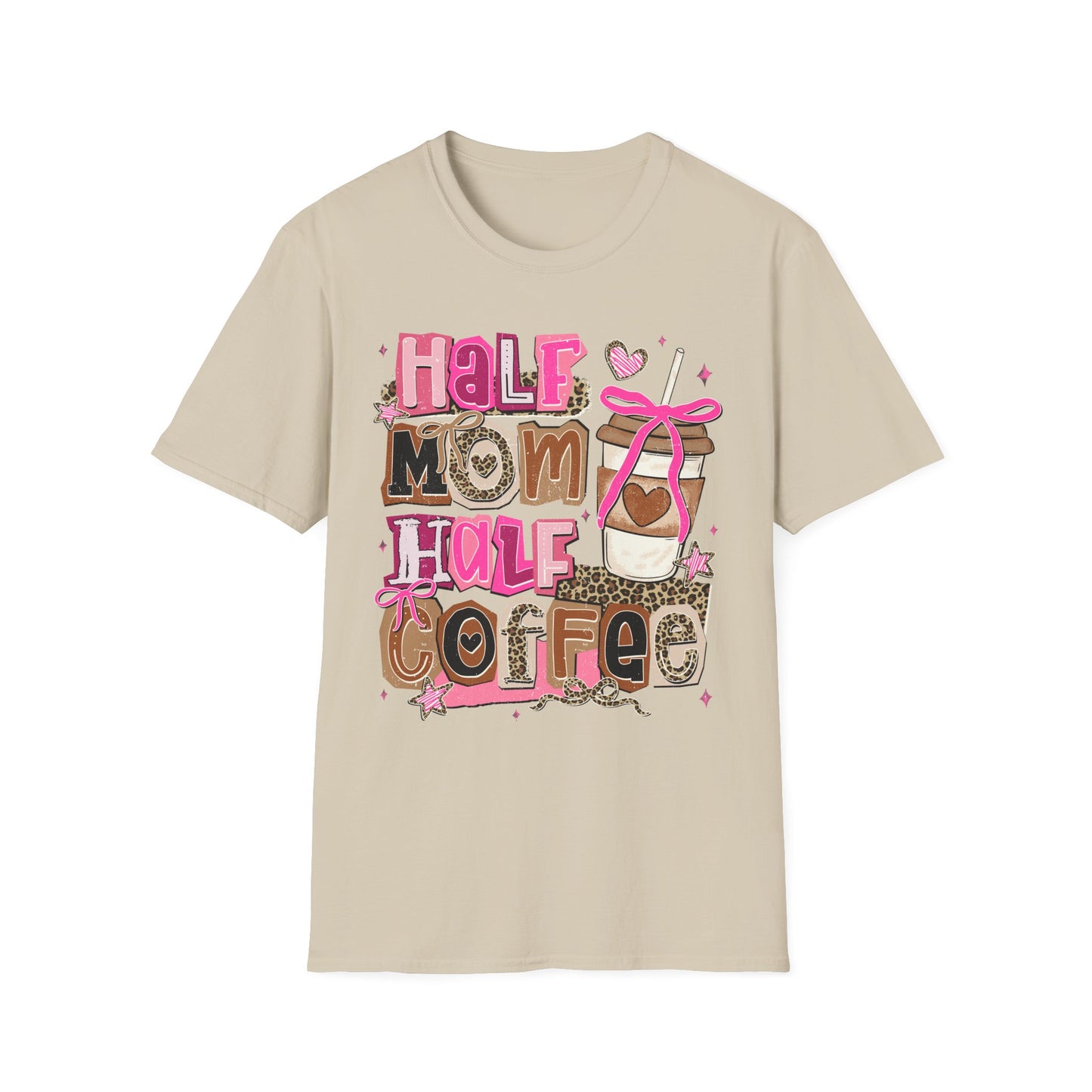 Half Mom Half Coffee Shirt |Funny Mom tee | Coffee lover gift