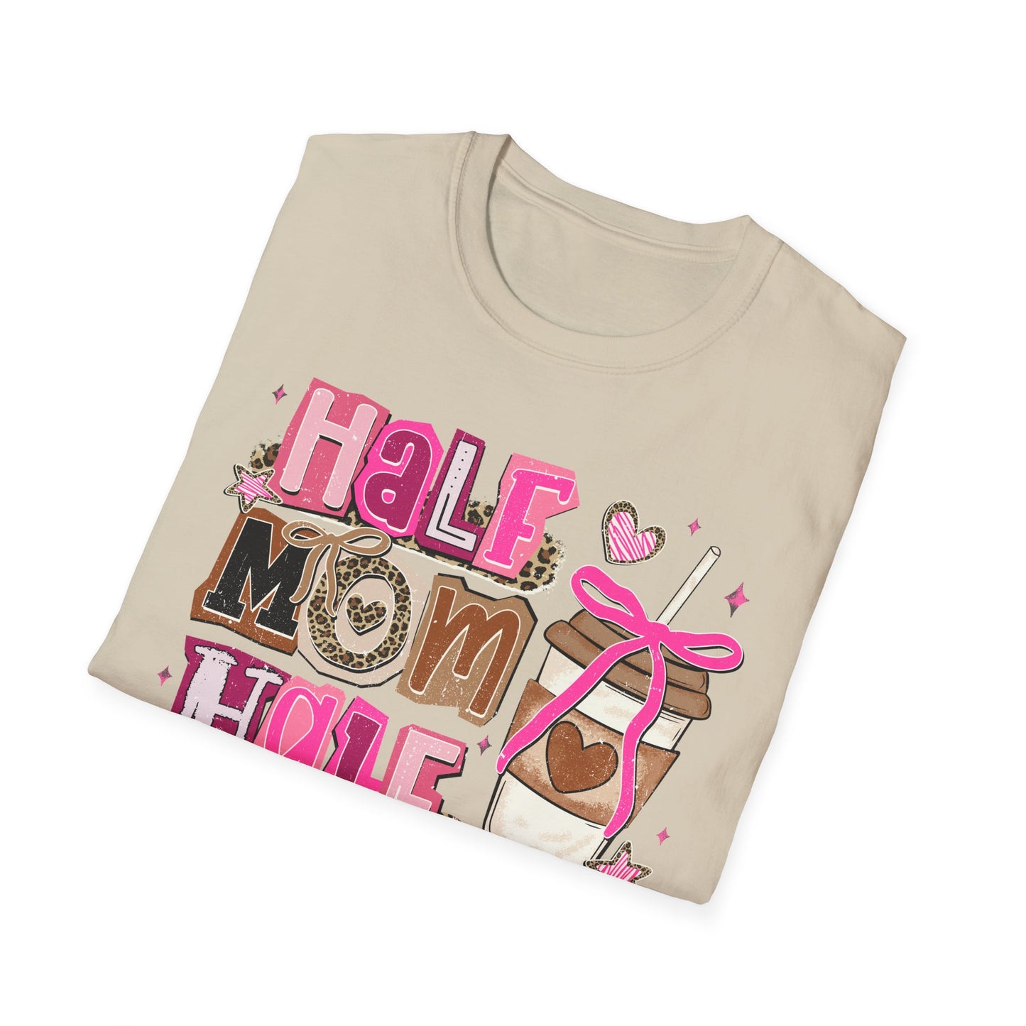 Half Mom Half Coffee Shirt |Funny Mom tee | Coffee lover gift