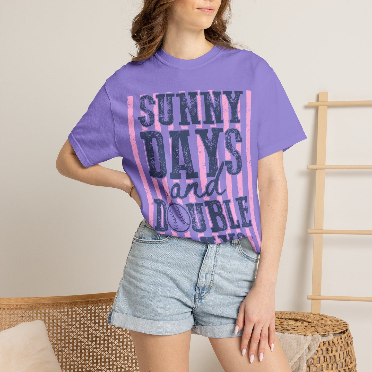 Sunny Days and Double plays- Baseball tee