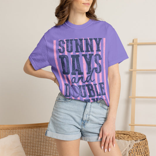 Sunny Days and Double plays- Baseball tee